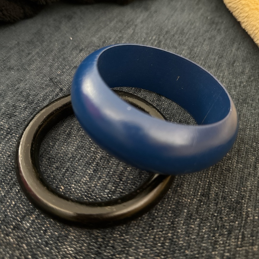 Blue and Black Minimalist Bracelet Set